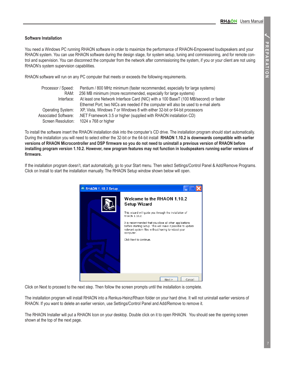 Renkus-Heinz RHAON 32-Bit User Manual | Page 7 / 58