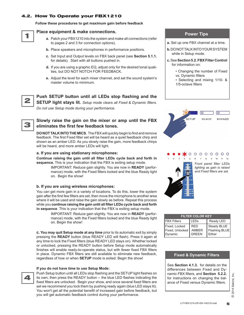 SABINE FBX 1210 User Manual | Page 5 / 12