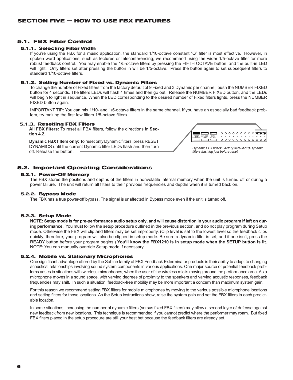 SABINE FBX 1210 User Manual | Page 6 / 12
