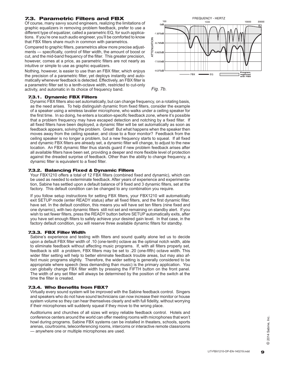 SABINE FBX 1210 User Manual | Page 9 / 12