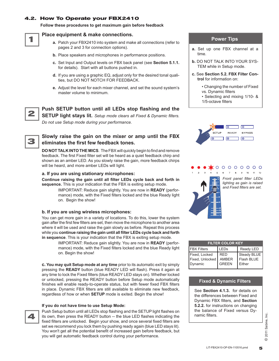 SABINE FBX 2410 User Manual | Page 5 / 12