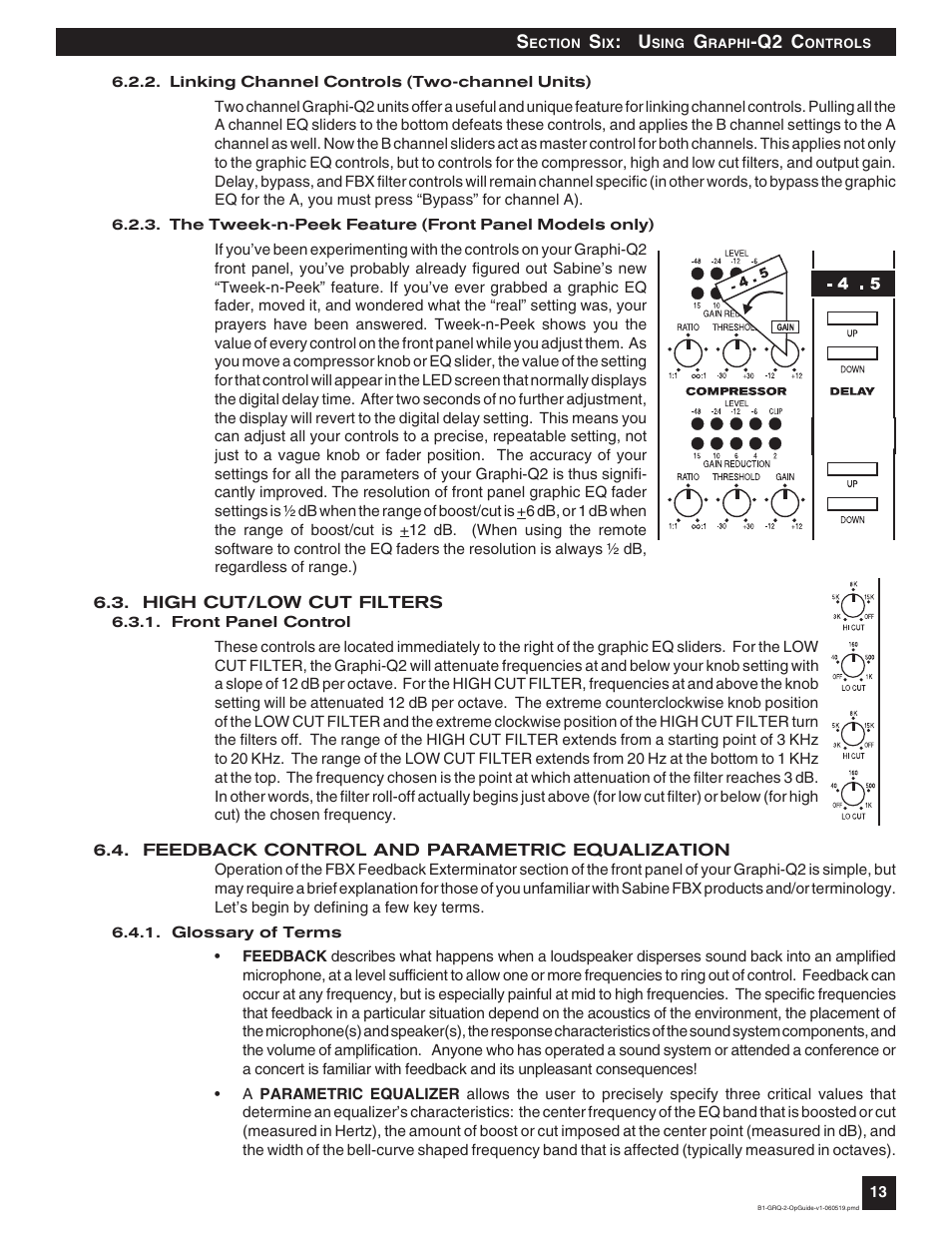 SABINE Graphi-Q2 3122-S User Manual | Page 14 / 58