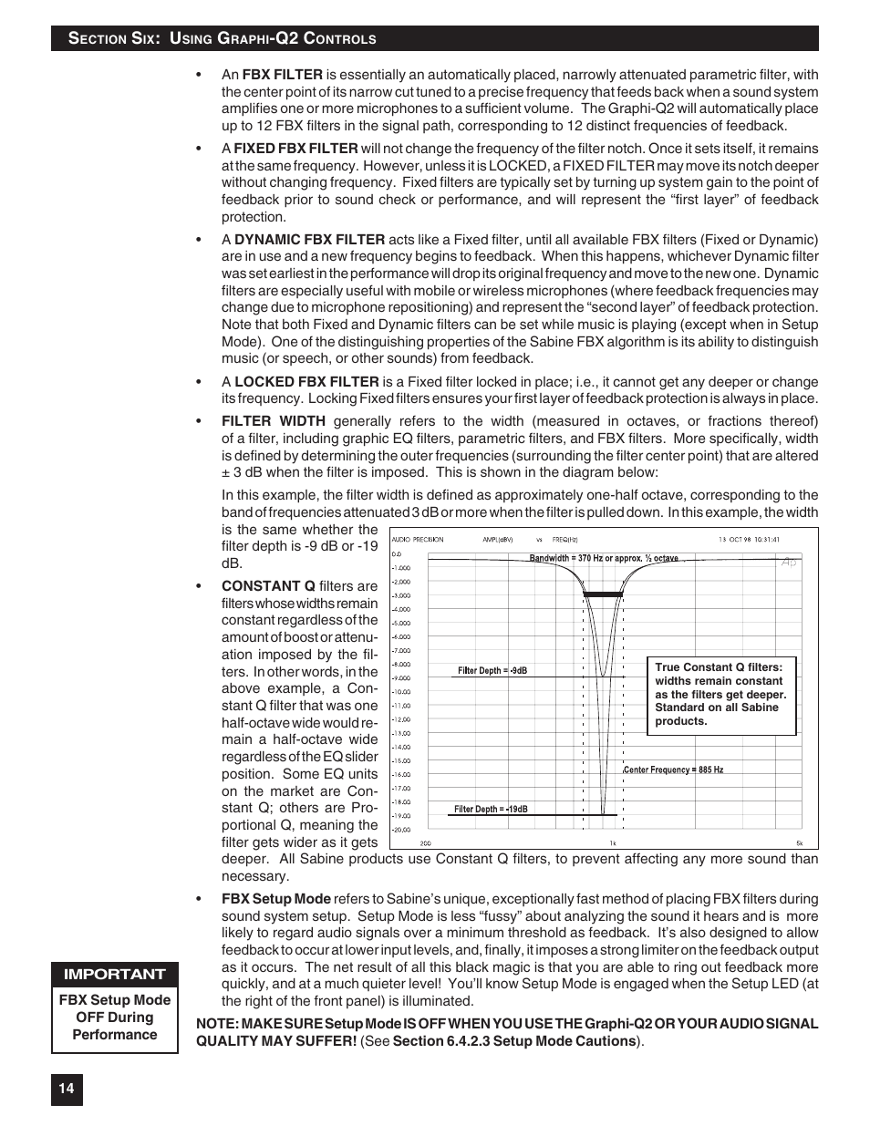 SABINE Graphi-Q2 3122-S User Manual | Page 15 / 58