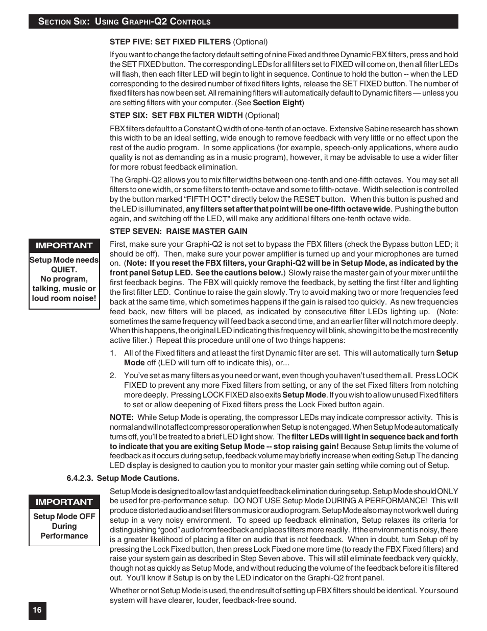 SABINE Graphi-Q2 3122-S User Manual | Page 17 / 58