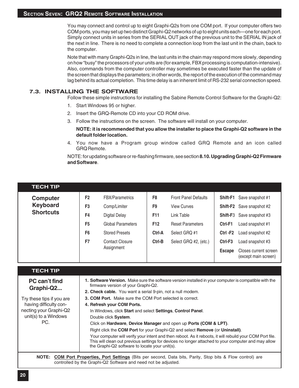 SABINE Graphi-Q2 3122-S User Manual | Page 21 / 58