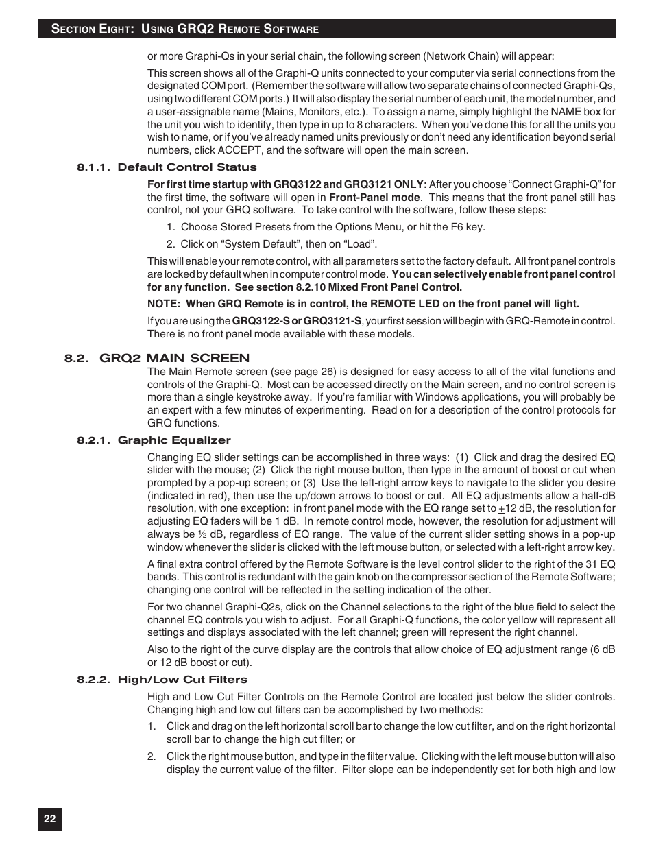 SABINE Graphi-Q2 3122-S User Manual | Page 23 / 58