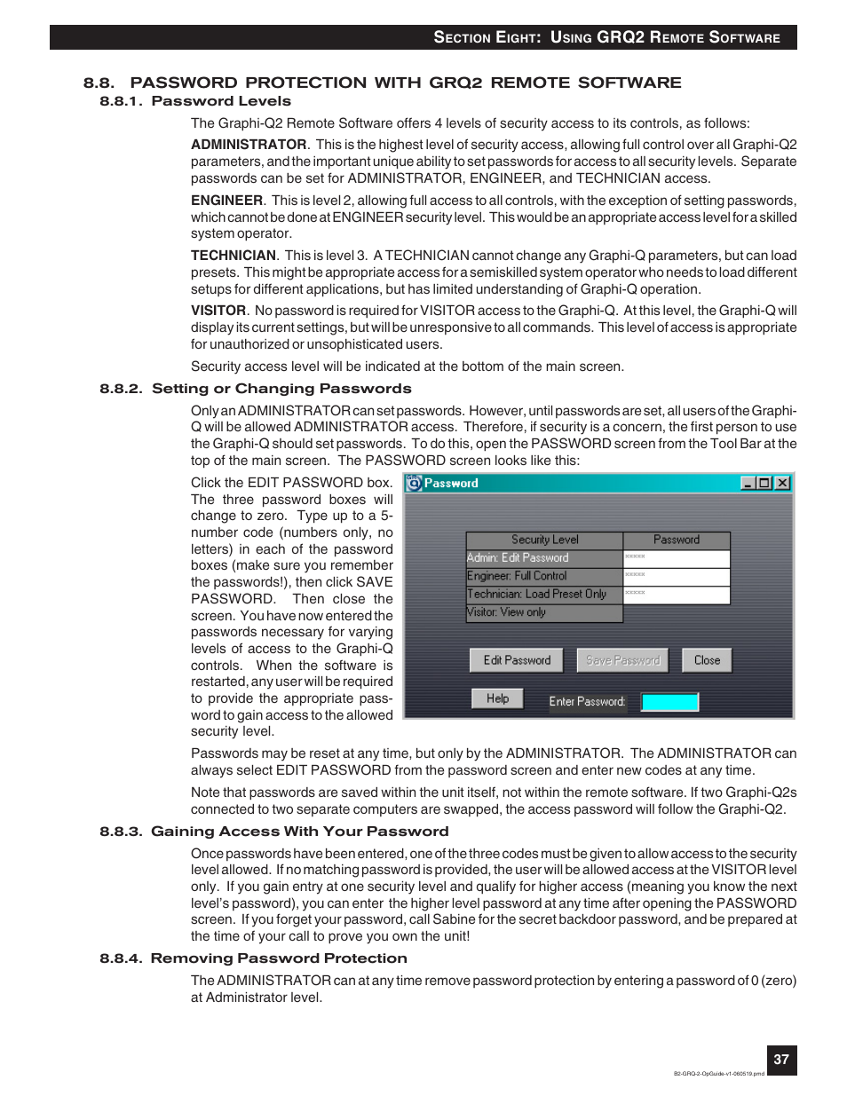 SABINE Graphi-Q2 3122-S User Manual | Page 38 / 58