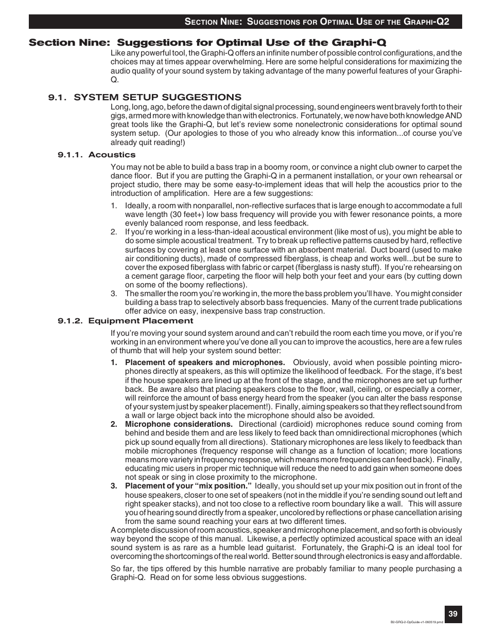 SABINE Graphi-Q2 3122-S User Manual | Page 40 / 58