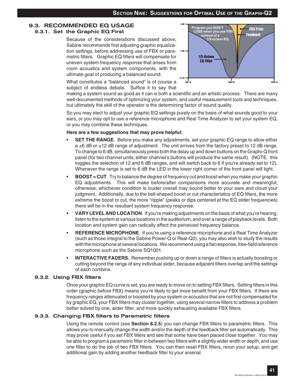 SABINE Graphi-Q2 3122-S User Manual | Page 42 / 58