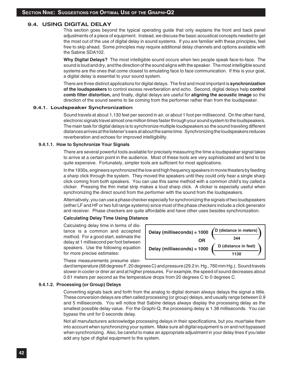 SABINE Graphi-Q2 3122-S User Manual | Page 43 / 58