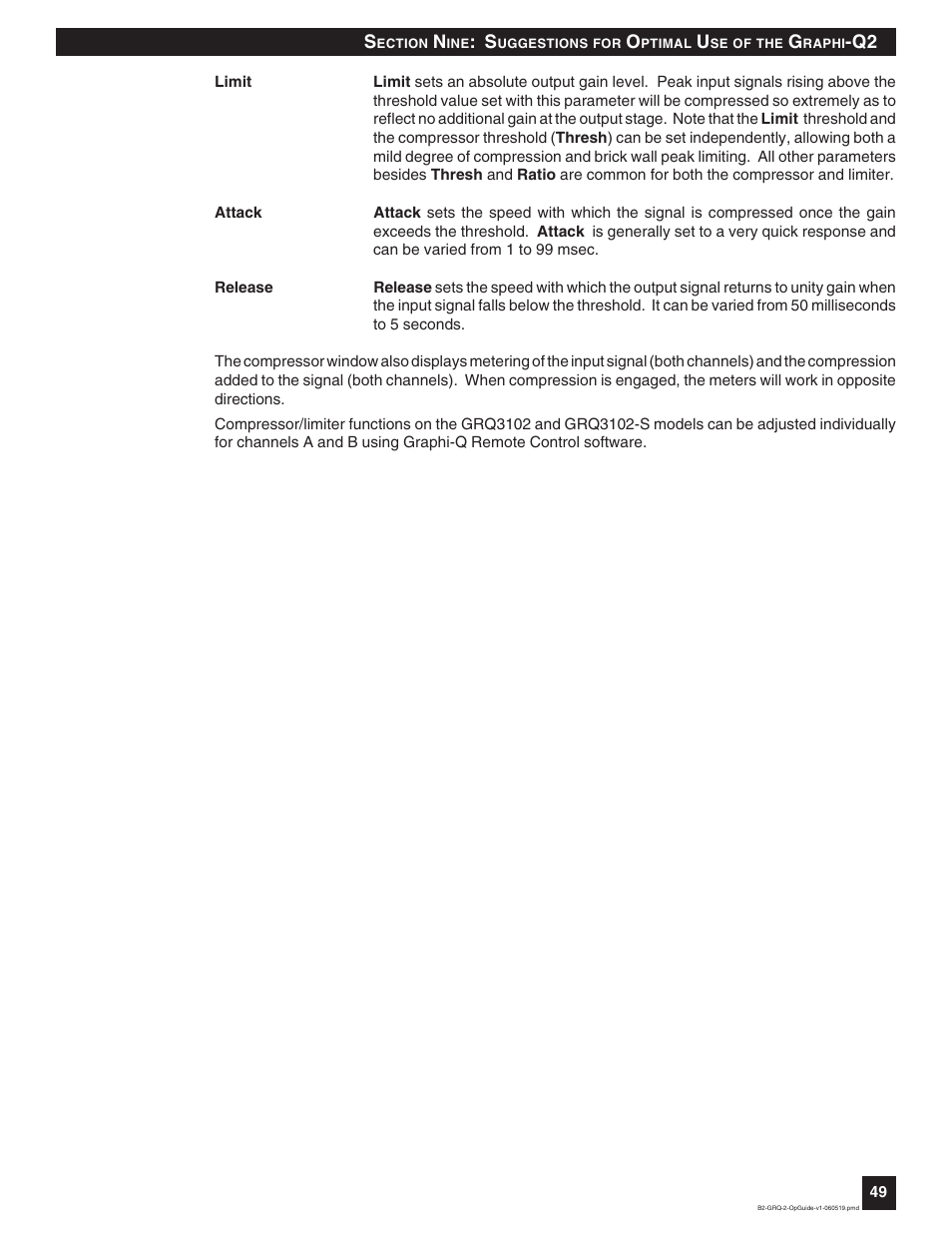SABINE Graphi-Q2 3122-S User Manual | Page 50 / 58