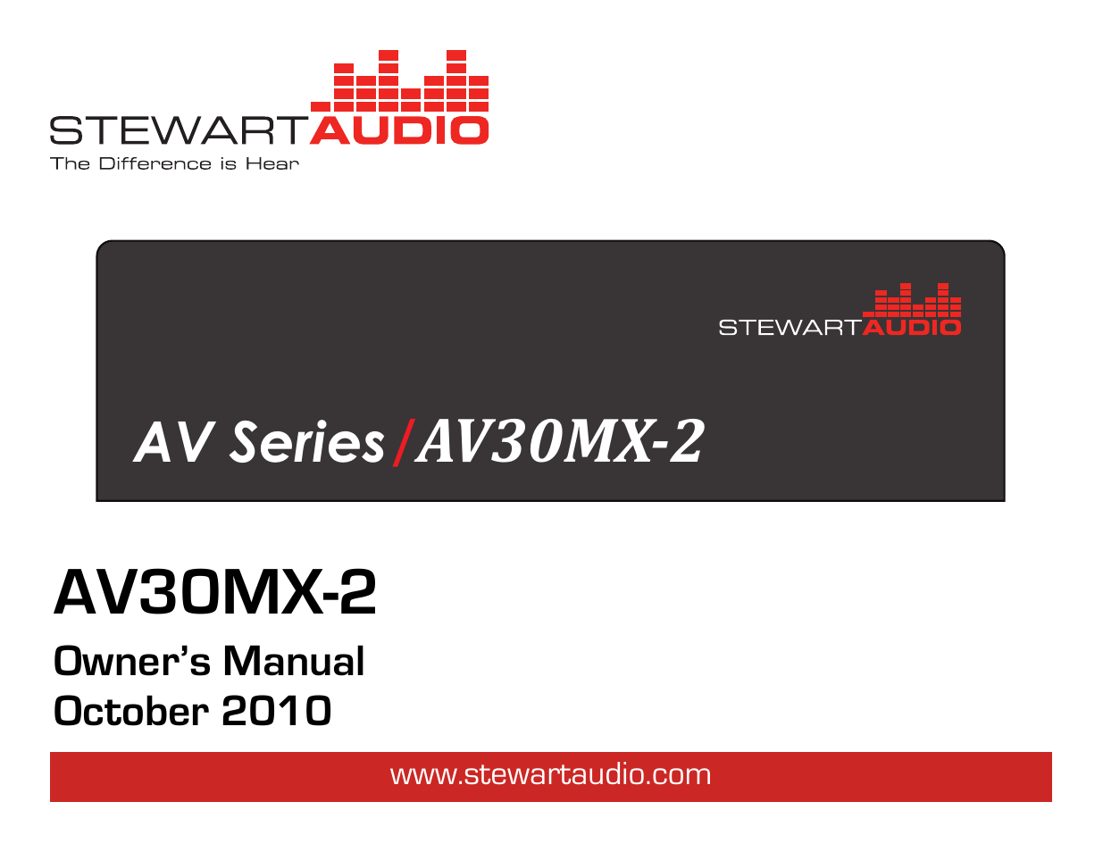 Stewart Audio AV30MX-2 User Manual | 11 pages
