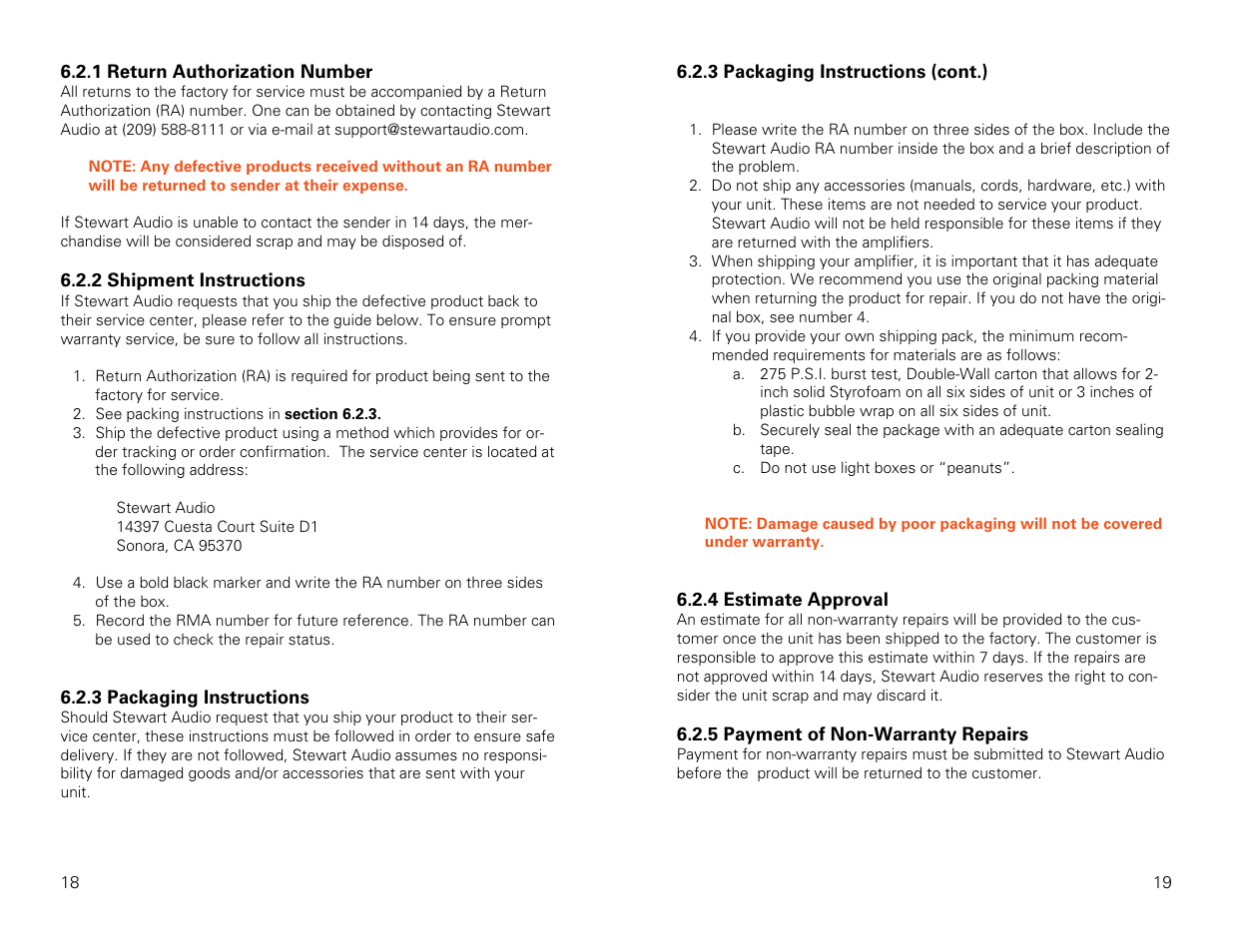 Stewart Audio AV30MX-2 User Manual | Page 10 / 11