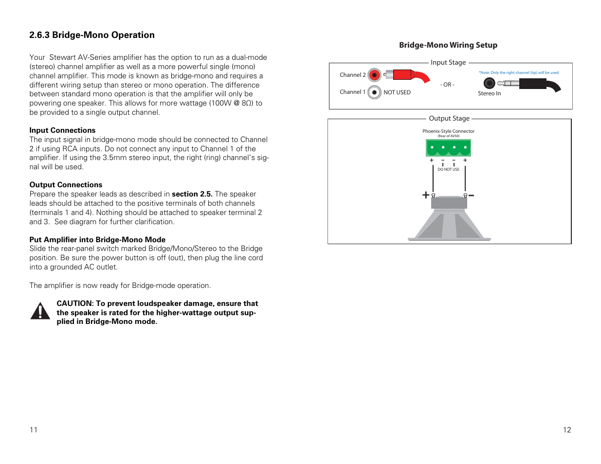 Stewart Audio AV50-1 User Manual | Page 7 / 11