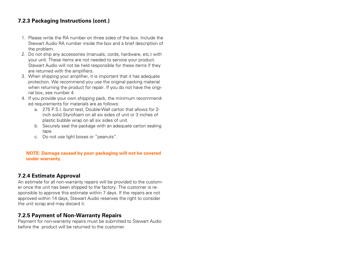 Stewart Audio AV25-2 RS232 User Manual | Page 12 / 12