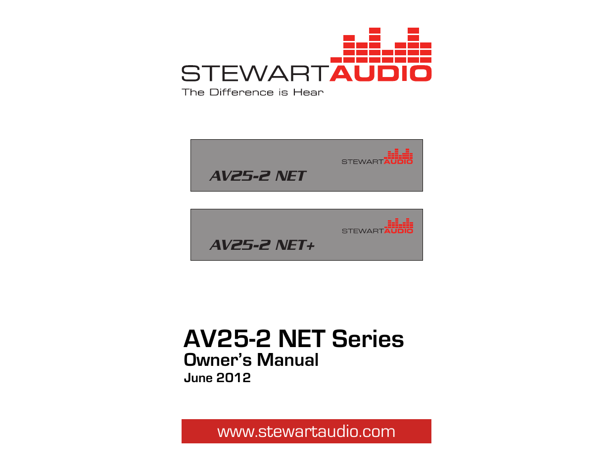 Stewart Audio AV25-2 NET+ User Manual | 14 pages