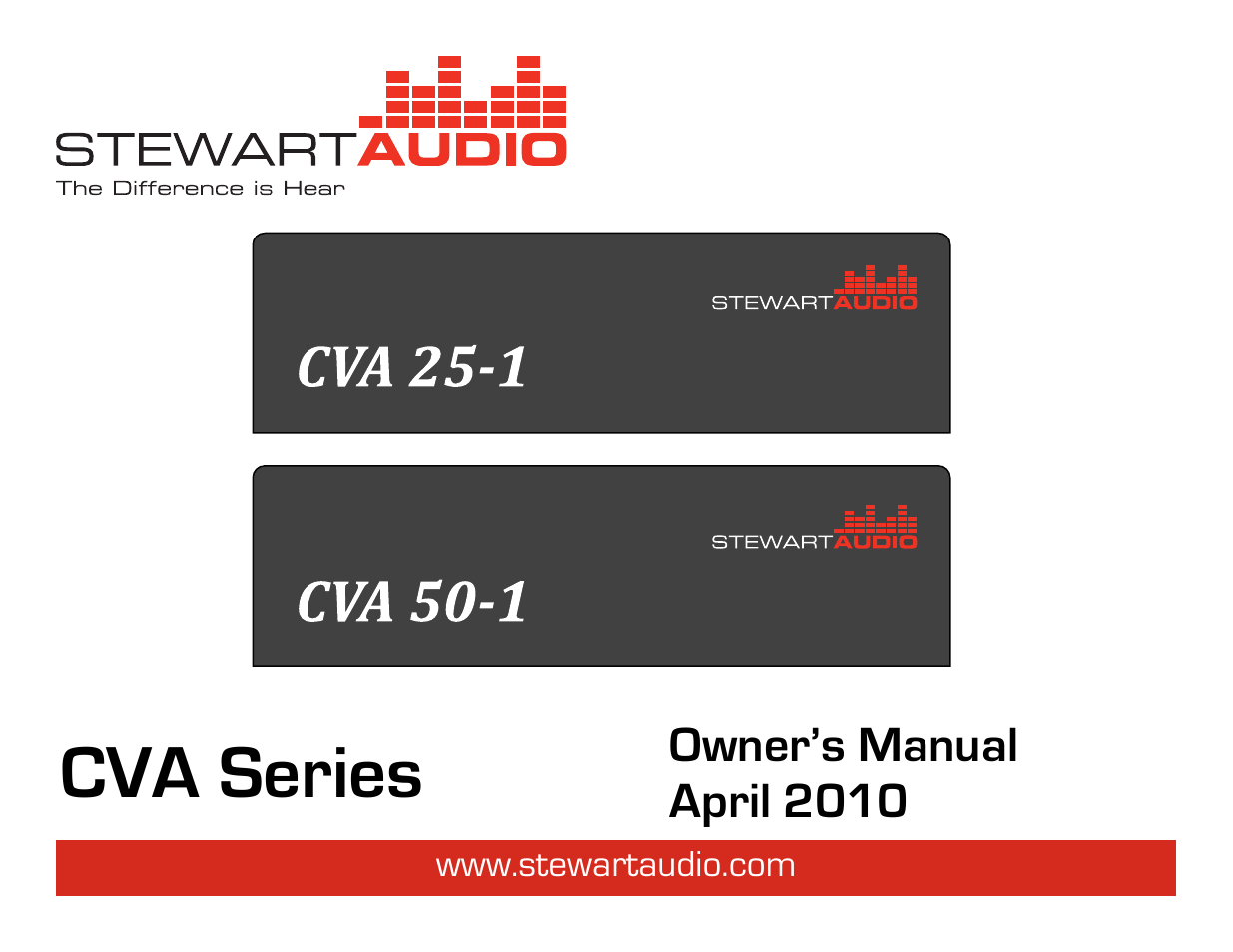 Stewart Audio CVA50-1 User Manual | 12 pages