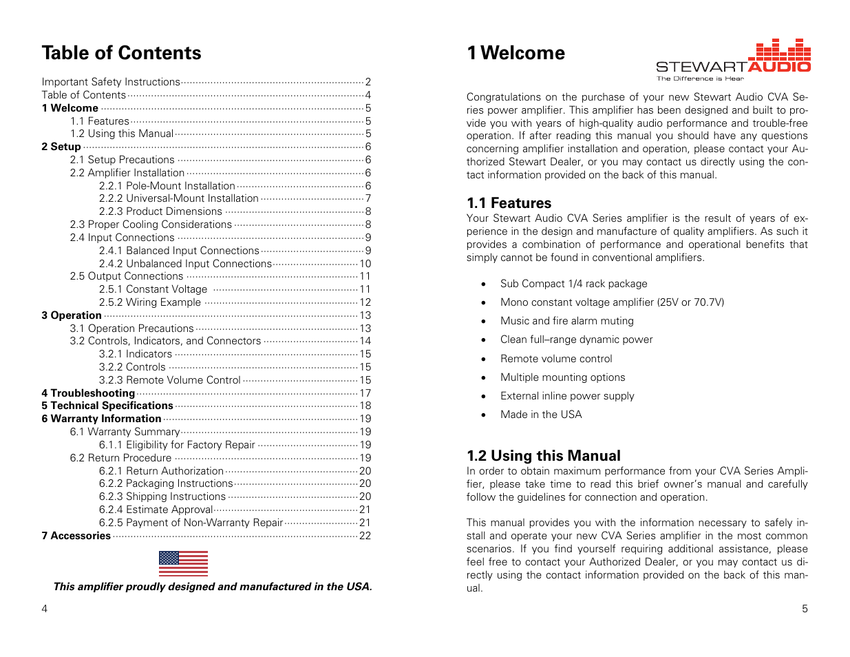 Stewart Audio CVA50-1 User Manual | Page 3 / 12