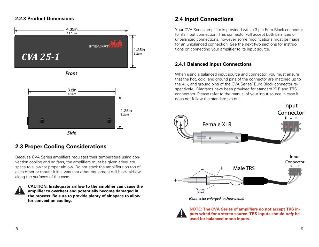 Stewart Audio CVA50-1 User Manual | Page 5 / 12