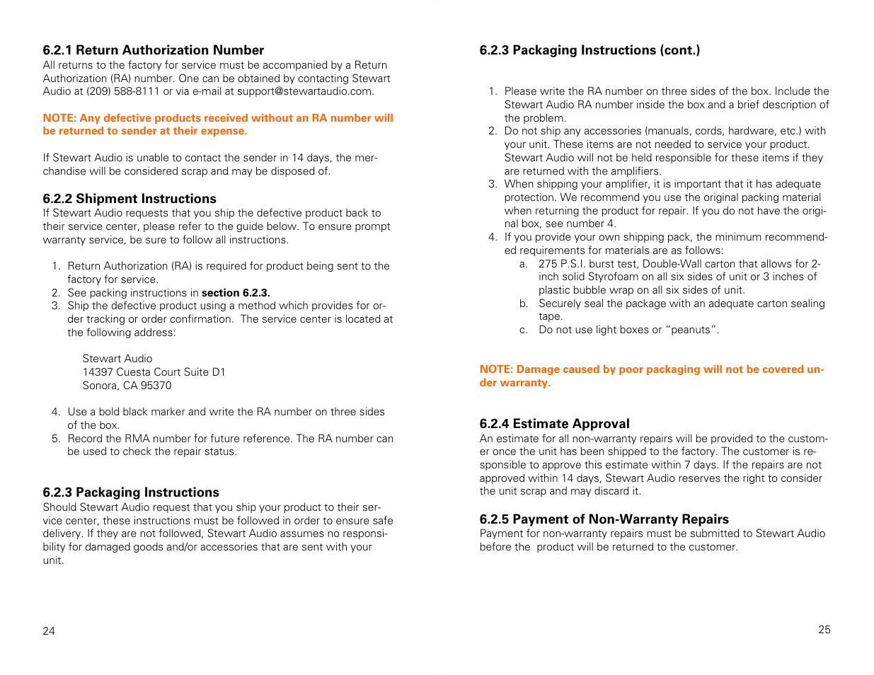 Stewart Audio CVA50-1 Priority PA User Manual | Page 13 / 14