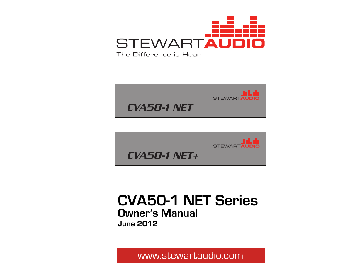 Stewart Audio CVA50-1 NET+ User Manual | 13 pages