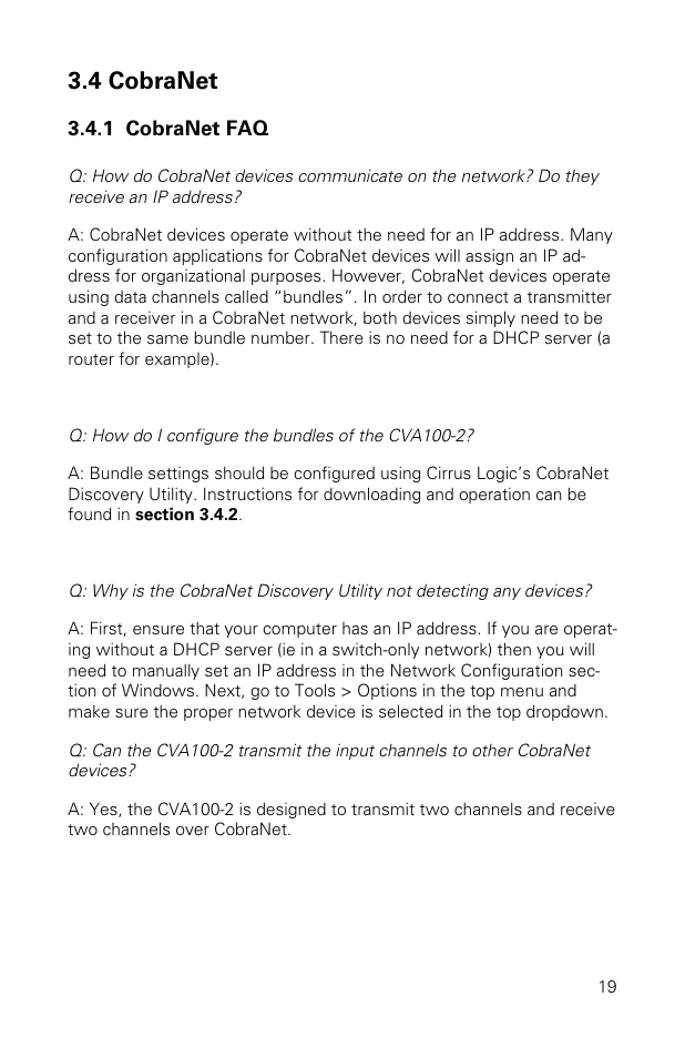 4 cobranet | Stewart Audio CVA100-2 User Manual | Page 19 / 28