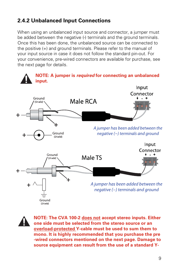 Stewart Audio CVA100-2 User Manual | Page 9 / 28