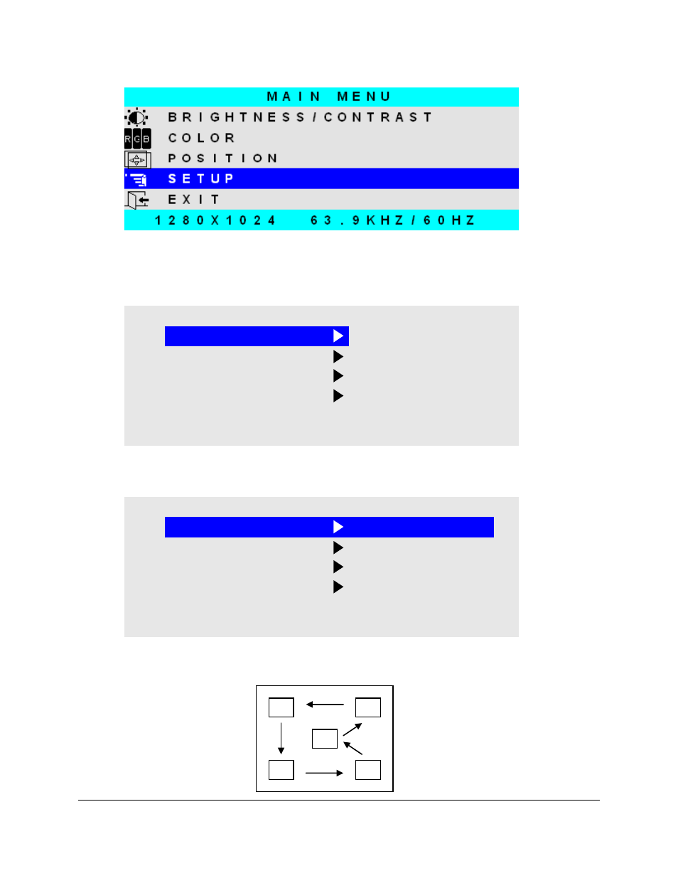 Setup, Osd position | Nematron M-Series Monitors User Manual | Page 26 / 33