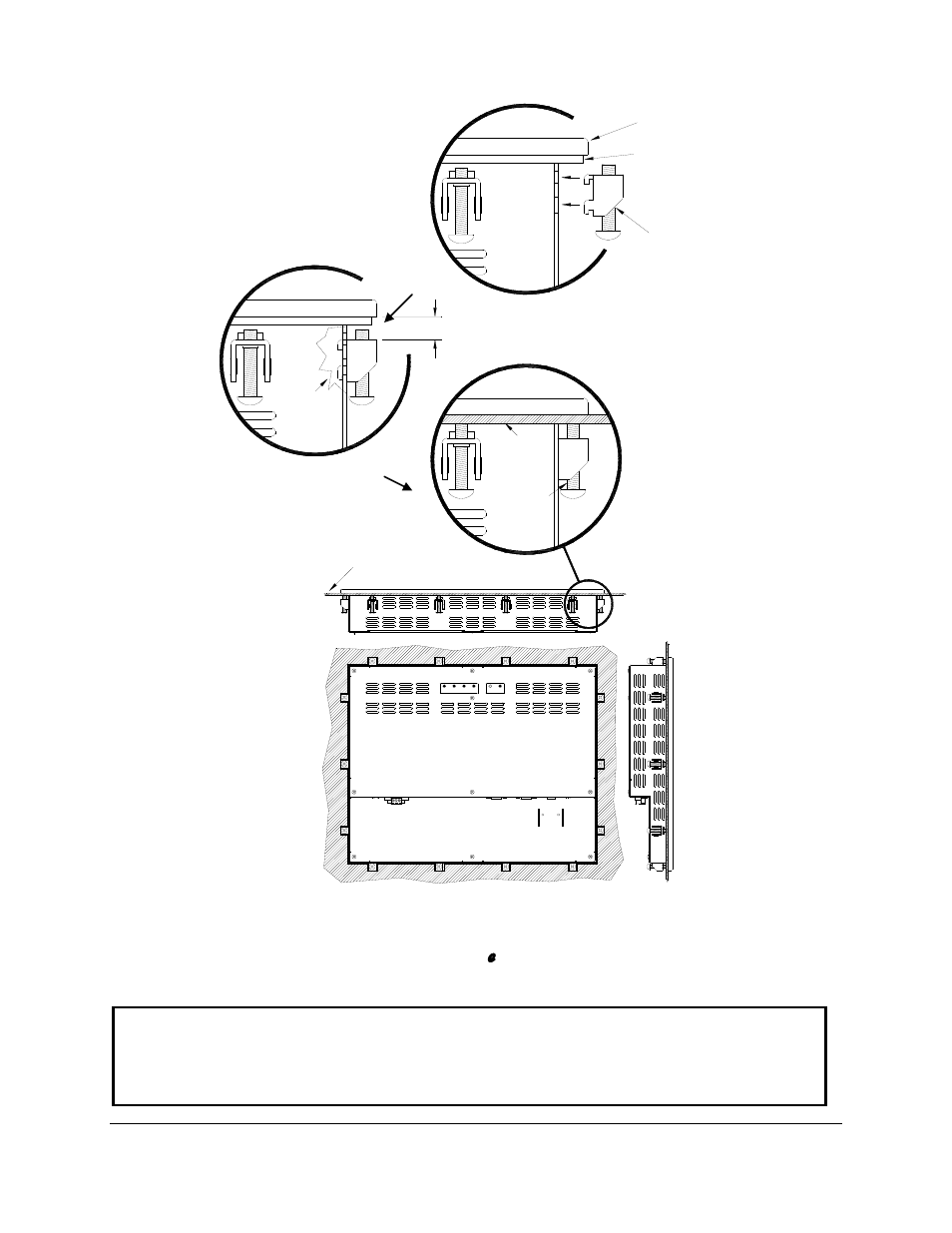 Mounting clip installation, Rear view of panel mounted epc-plus | Nematron ePC-Plus Series with T7500 CPU User Manual | Page 13 / 22