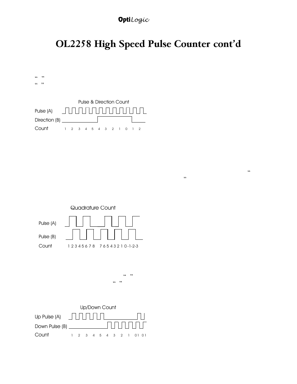 Ol2258 high speed pulse counter cont’d | Nematron OptiLogic Series User Manual | Page 27 / 32