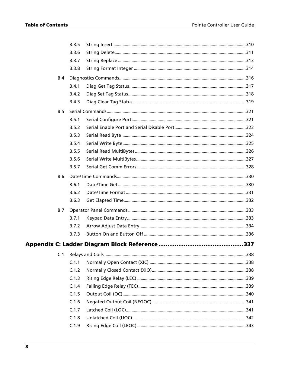 Nematron Pointe Controller User Manual | Page 10 / 441