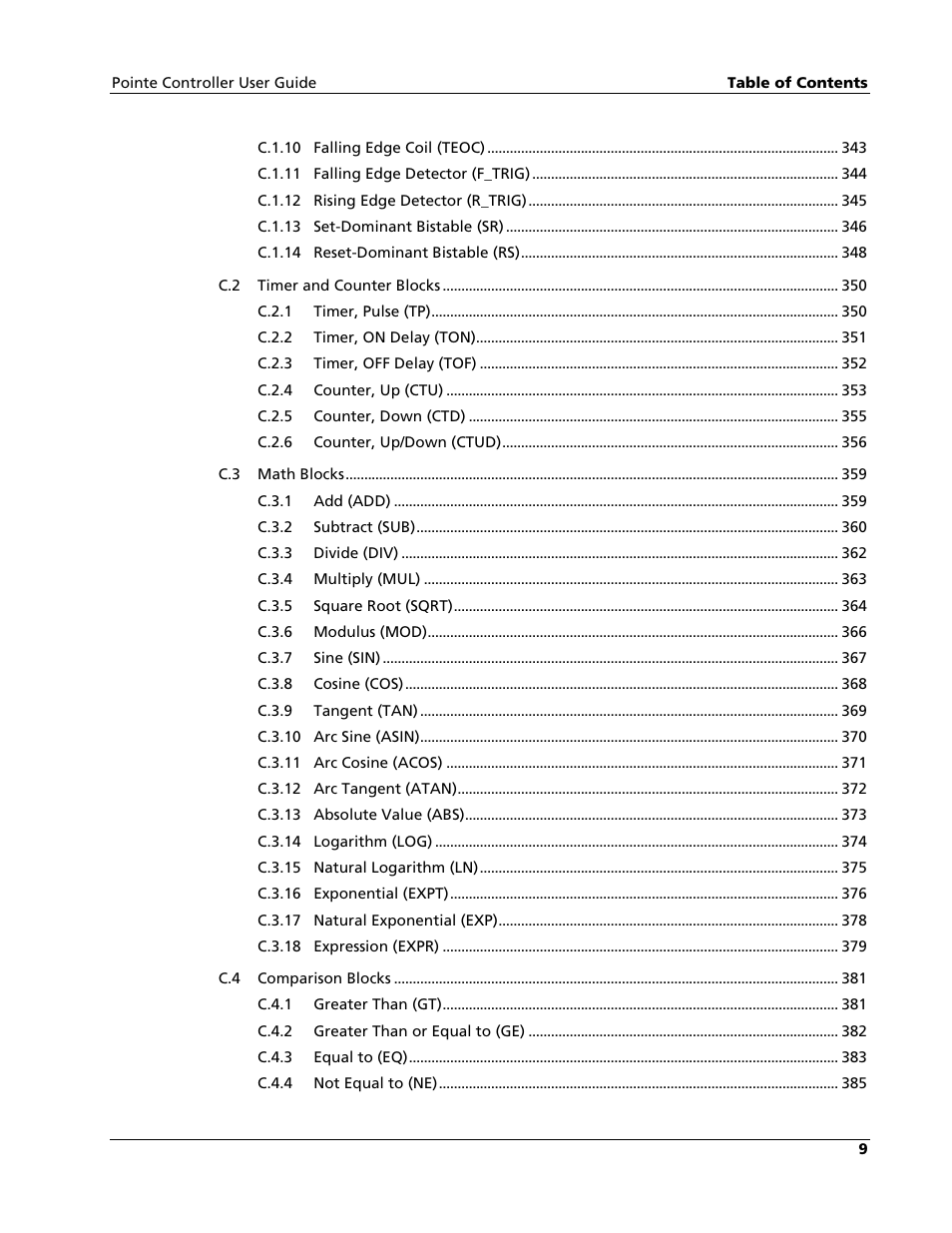 Nematron Pointe Controller User Manual | Page 11 / 441