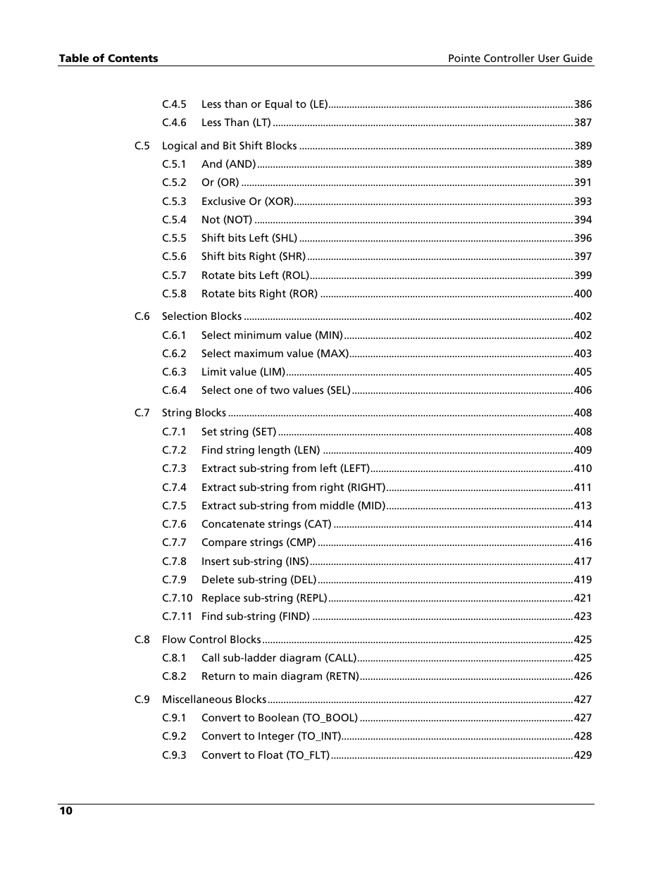 Nematron Pointe Controller User Manual | Page 12 / 441