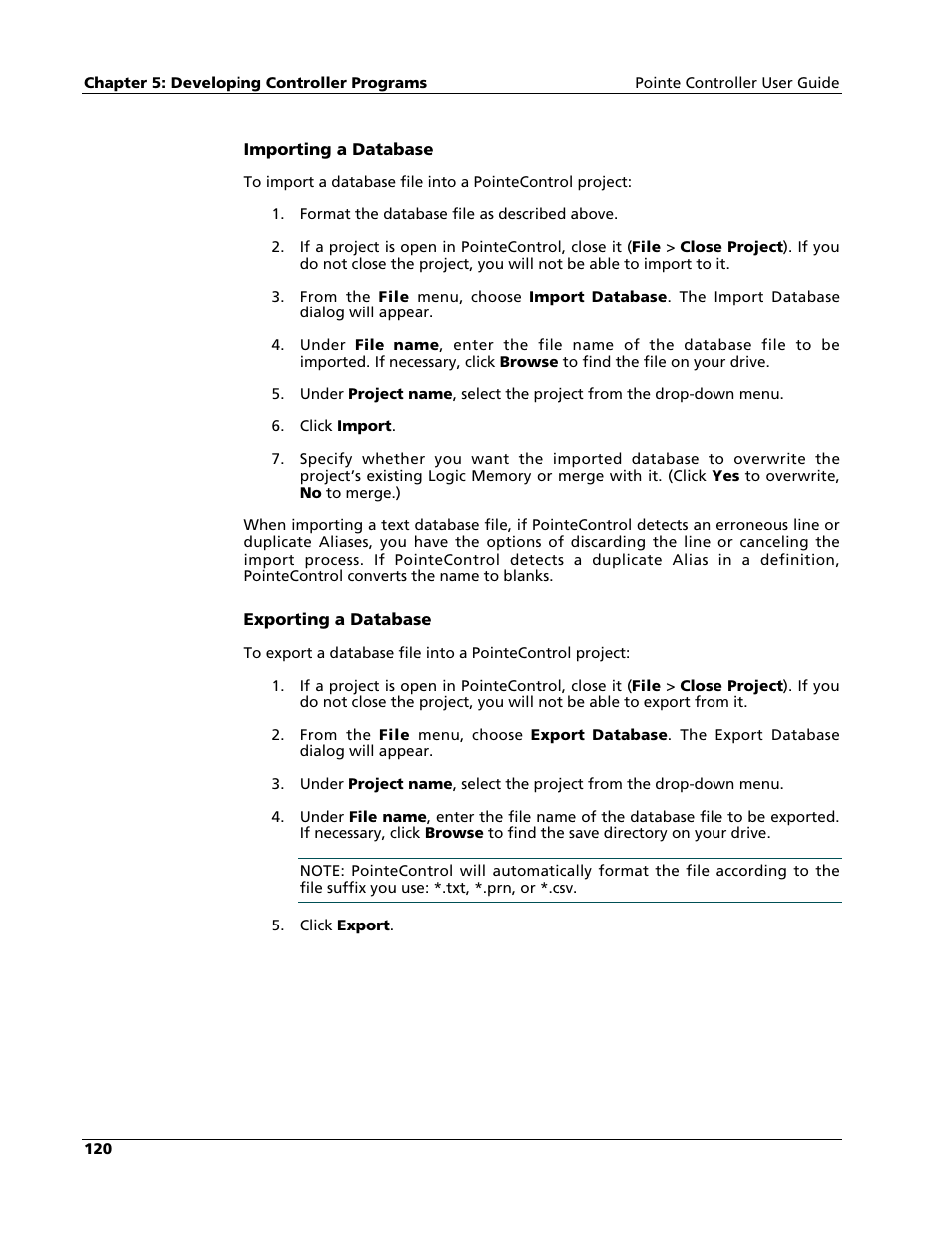 Nematron Pointe Controller User Manual | Page 122 / 441