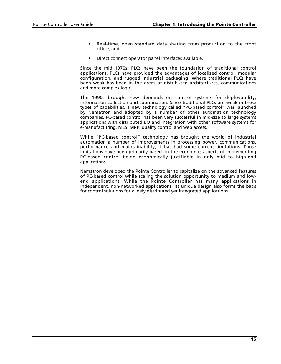 Nematron Pointe Controller User Manual | Page 17 / 441