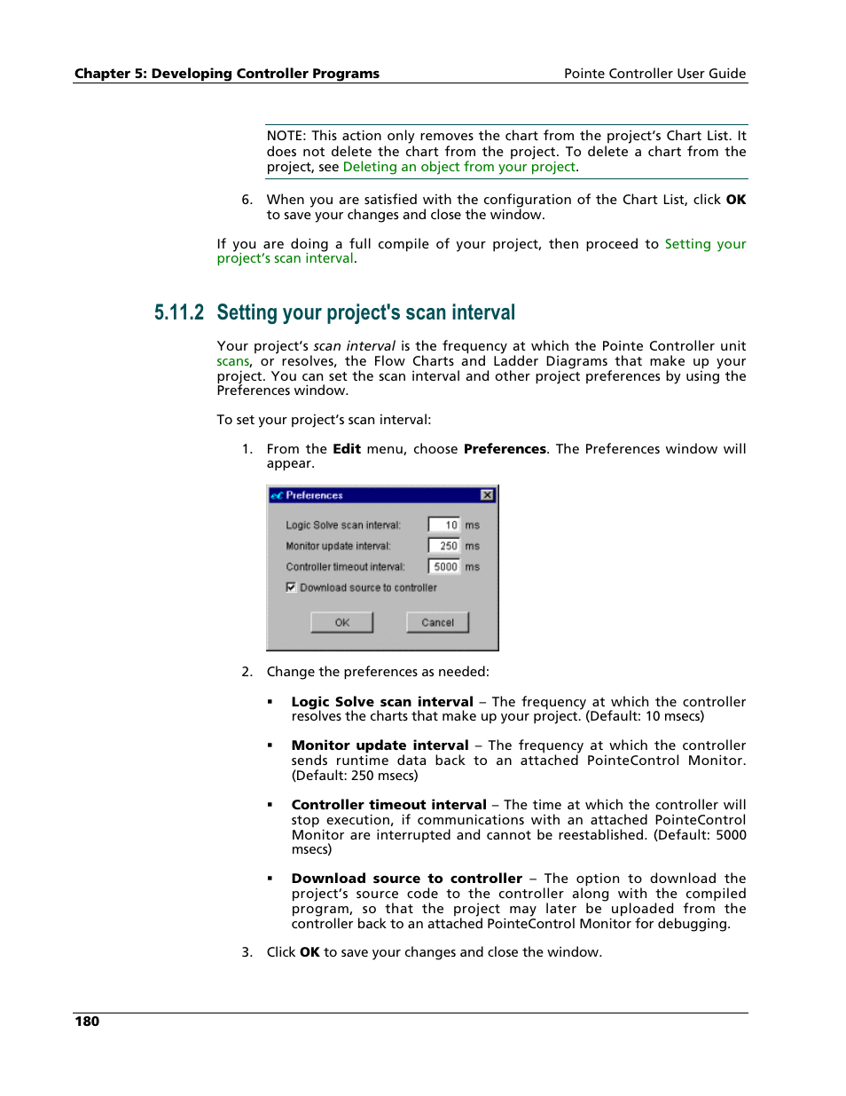 Setting your project's scan interval, 2 setting your project's scan interval | Nematron Pointe Controller User Manual | Page 182 / 441