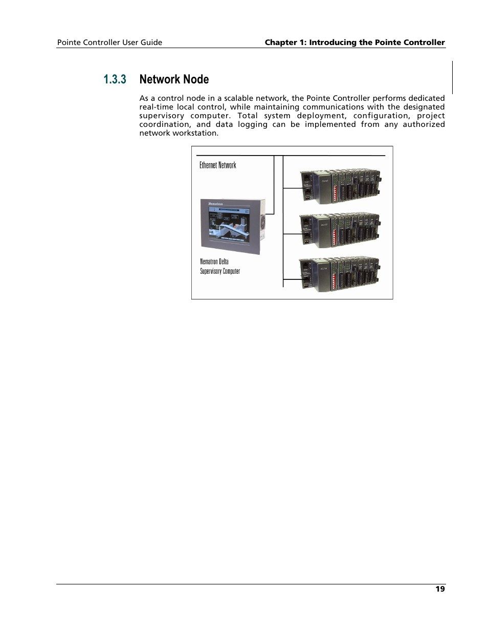 Network node, 3 network node | Nematron Pointe Controller User Manual | Page 21 / 441