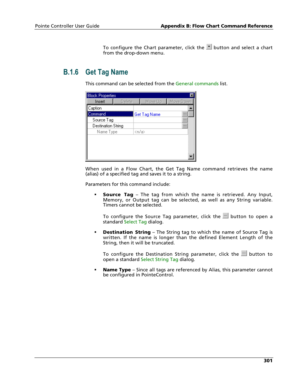 Get tag name, B.1.6 get tag name | Nematron Pointe Controller User Manual | Page 303 / 441