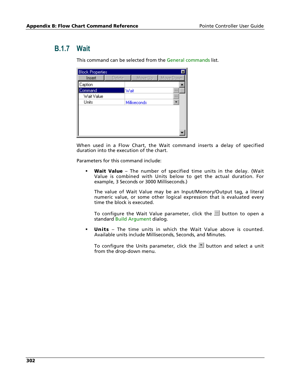 Wait, B.1.7 wait | Nematron Pointe Controller User Manual | Page 304 / 441