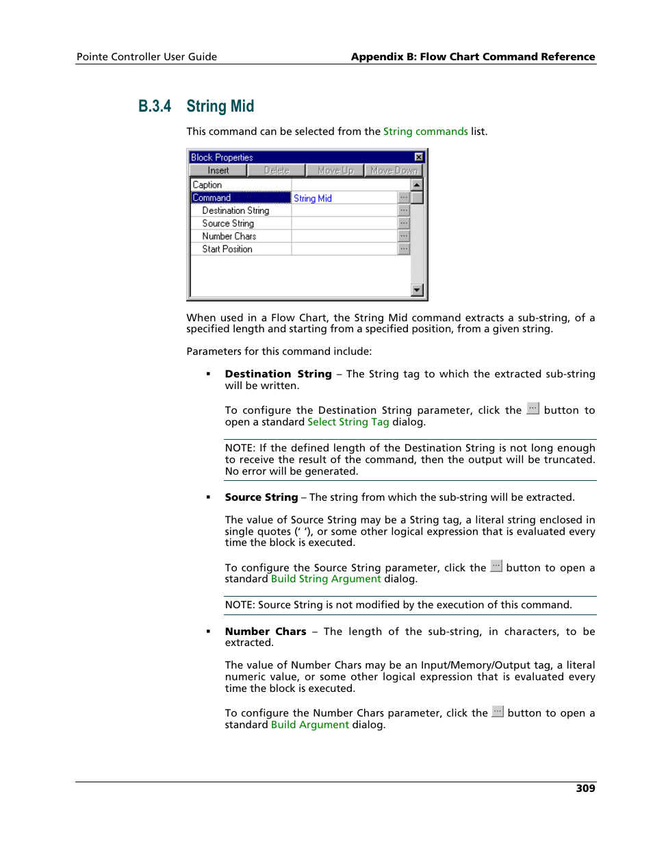 String mid, B.3.4 string mid | Nematron Pointe Controller User Manual | Page 311 / 441