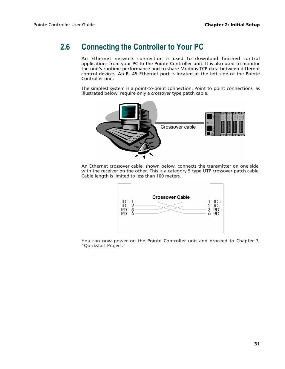 Connecting the controller to your pc, 6 connecting the controller to your pc | Nematron Pointe Controller User Manual | Page 33 / 441