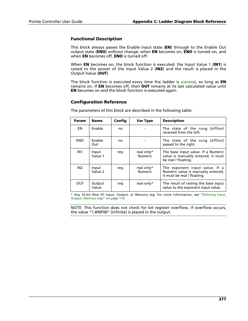 Nematron Pointe Controller User Manual | Page 379 / 441