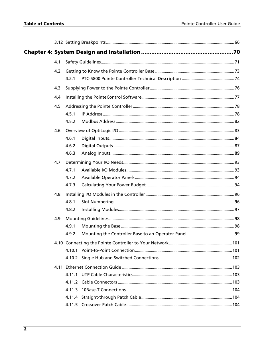 Nematron Pointe Controller User Manual | Page 4 / 441