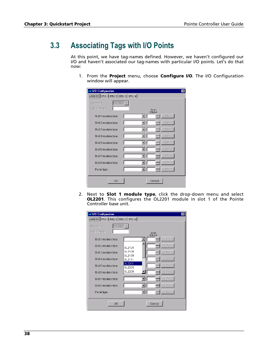 Associating tags with i/o points, 3 associating tags with i/o points | Nematron Pointe Controller User Manual | Page 40 / 441