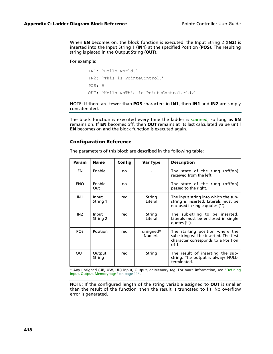 Nematron Pointe Controller User Manual | Page 420 / 441