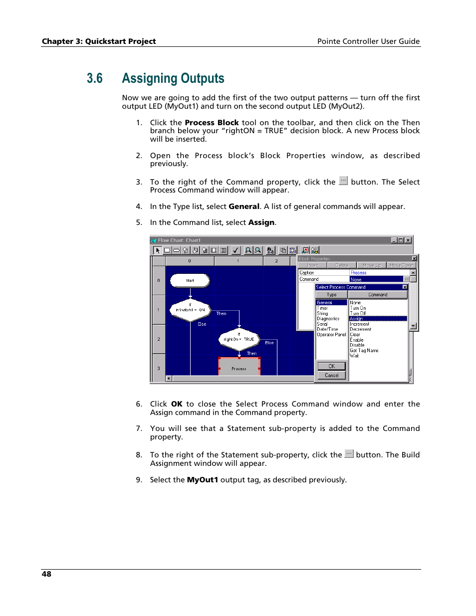 Assigning outputs, 6 assigning outputs | Nematron Pointe Controller User Manual | Page 50 / 441