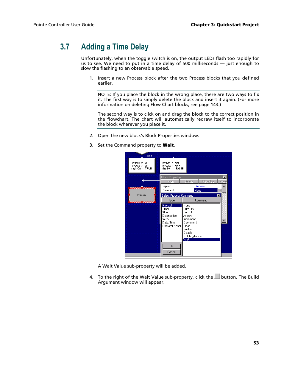 Adding a time delay, 7 adding a time delay | Nematron Pointe Controller User Manual | Page 55 / 441