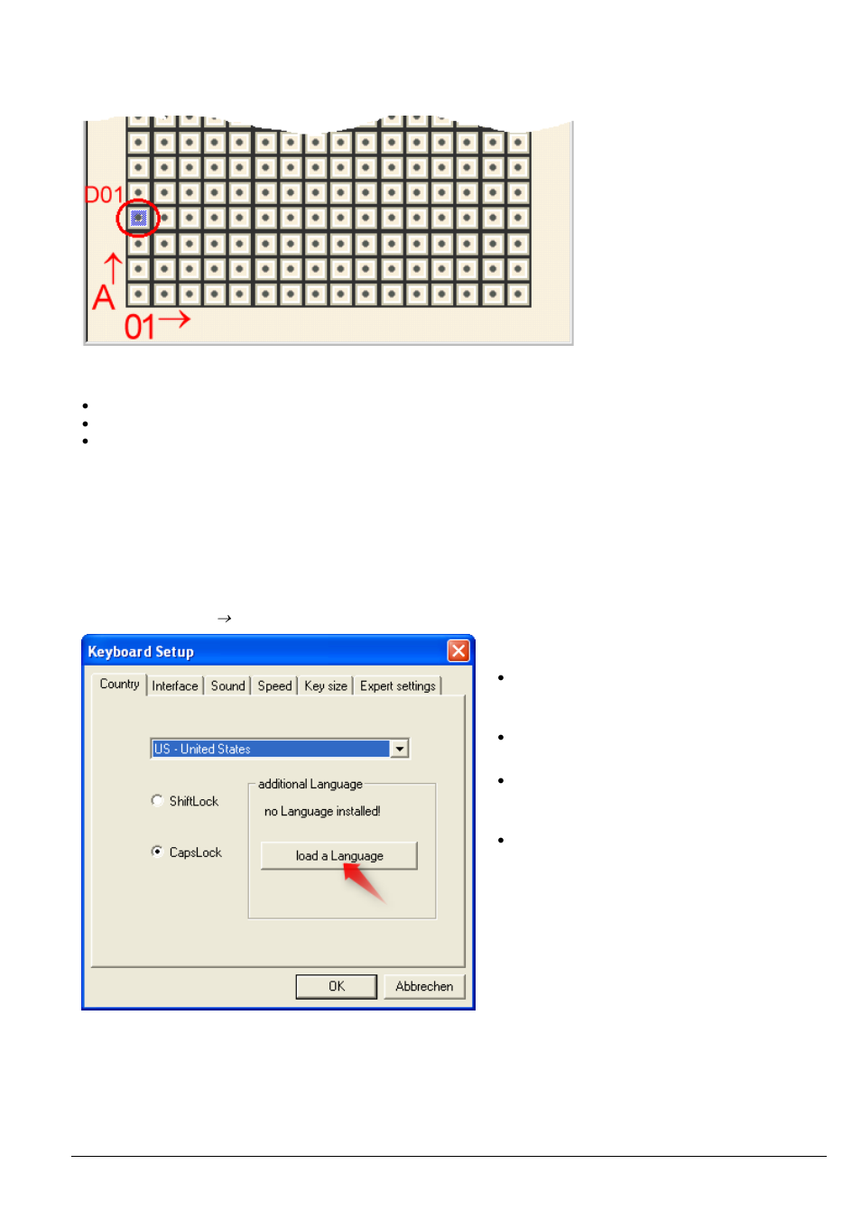 Numbering the key positions, Language translation settings – multilanguage mode | PrehKeyTec GmbH User Manual | Page 3 / 22