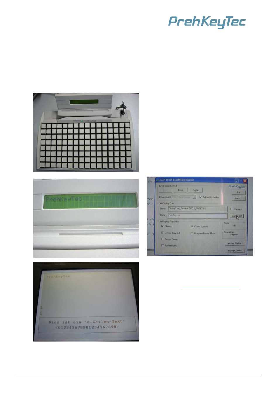 Opos service object linedisplay | PrehKeyTec MCI TouchKey User Manual | Page 31 / 40