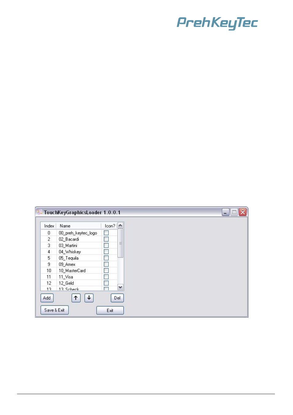 Adding graphics into the touchkey programmer | PrehKeyTec MCI TouchKey User Manual | Page 7 / 40